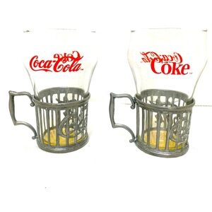 Coca Cola Vintage 1985 Fountainware Set for 2